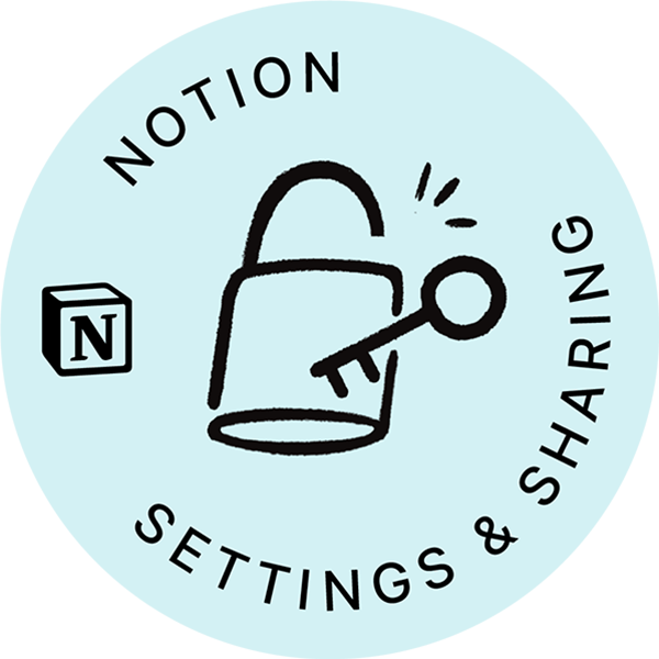 Notion Settings & Sharing